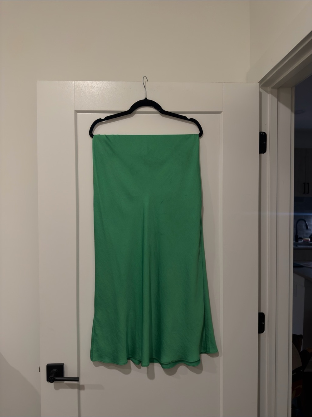 Mango Green Slip Skirt